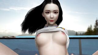 【3D animation】漂亮清纯女孩女上位 Pretty Innocent GirlCowgirl