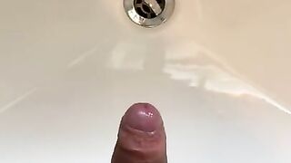 Solo edging cumshot