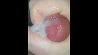 POV: Glistening Precum Before Exploding Cumshot