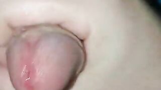 POV: Glistening Precum Before Exploding Cumshot