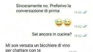 Chat erotica con la porca di mia moglie - Dialoghi italiani