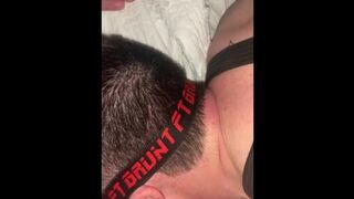 New bi friend subduction session blindfolded