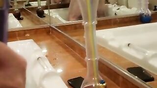 Fucking in T.I. Vegas Hotel hot tub - Cum drips from her pussy