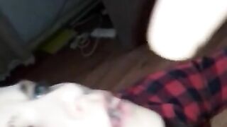 Dirty crazy hotwife mouth fucked with dirty talkings