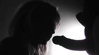 WM Doll - Backlit Blonde Sucking Dick In Silhouette - Tits drenched in cum