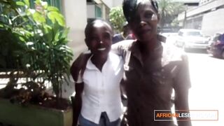 Nasty Kenyan Girls Pussy Rubbing And Making Out In the Shower