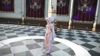 【MMD R-18 SEX DANCE】HAKU HOT ARABIAN SUIT PERFECT TASTY ASS TOUGEN-RENKA [BY] Orion DobleDosis