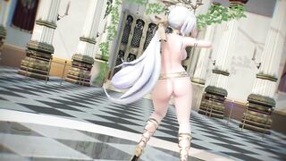 【MMD R-18 SEX DANCE】HAKU HOT ARABIAN SUIT PERFECT TASTY ASS TOUGEN-RENKA [BY] Orion DobleDosis