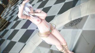 【MMD R-18 SEX DANCE】HAKU HOT ARABIAN SUIT PERFECT TASTY ASS TOUGEN-RENKA [BY] Orion DobleDosis