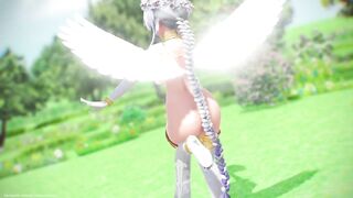 【MMD R-18 SEX DANCE】HAKU HOT-ANGEL HOT SWEET ASS DANCING INTENSE PLEASURE [BY] Orion DobleDosis