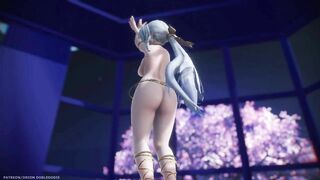 【MMD R-18 SEX DANCE】HAKU HOT ARABIAN SUIT TASTY HOT ASS GET UP AND MOVE [BY] Orion DobleDosis