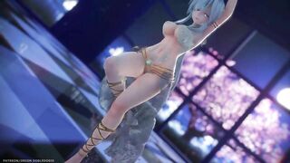 【MMD R-18 SEX DANCE】HAKU HOT ARABIAN SUIT TASTY HOT ASS GET UP AND MOVE [BY] Orion DobleDosis