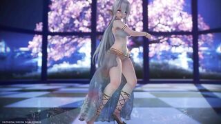 【MMD R-18 SEX DANCE】HAKU HOT ARABIAN SUIT TASTY HOT ASS GET UP AND MOVE [BY] Orion DobleDosis