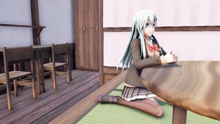 Suzuya and Kumano invited to the sex resort MMD