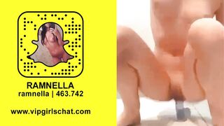 Snapchat RAMNELLA Riding Dildo Live