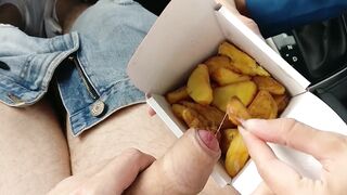 CUM IN POTATO IDAHO GIRL EAT