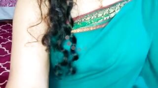 Green colour saree pe new married indian bhabhi hot video