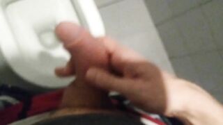 STEP SISTER CAUGHT BIG COCK CUMSHOT IN PUBLIC TOILET