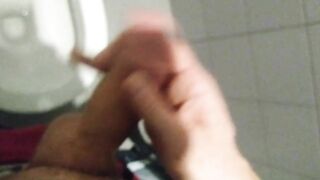 STEP SISTER CAUGHT BIG COCK CUMSHOT IN PUBLIC TOILET