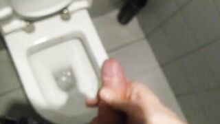 STEP SISTER CAUGHT BIG COCK CUMSHOT IN PUBLIC TOILET