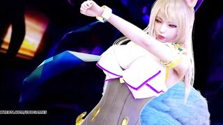 [MMD] K/DA - The Baddest Ahri Hot Striptease League of Legends KDA