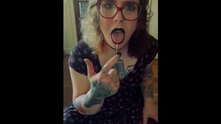 Emo Trans Girl CaptainPhassma Cums on Daddy’s Face POV after a Breeding! Dirty Talk and Cum Teaser!