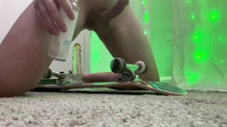 tattooed stoner gets fucked by a skateboard "I've never felt anything like this" part 1