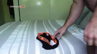 Pushing 5 loads out of my ass onto a pair of underwear for a fan