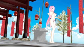 【MMD】Gokuraku Jodo [YYB type Luka swimsuit]【R-18】