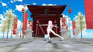 【MMD】Gokuraku Jodo [YYB type Luka swimsuit]【R-18】