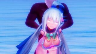 0449 -【R-18 MMD】Konosuba - Not So Useless Goddess And The Beach このすばアクアと海で