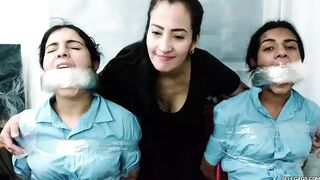 Latina Schoolgirls Massively Gagged