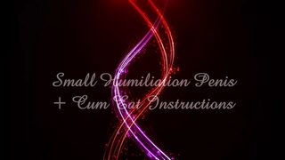 004 - Teaser - Small Humiliation Penis (SPH) - Cum Eat Instruction (CEI)