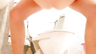 Moroccan amateur couple fucking in the toilet, virgin girl pawg, pov, Muslim Arab from Morocco