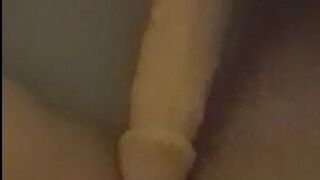 Huge Dildo for a 18 year old teen slut