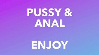 Pussy and Anal fucking with my Dildo