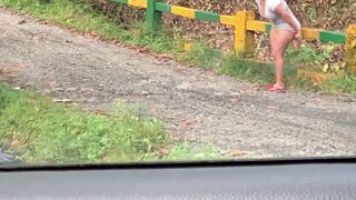 I CATCH AN EXHIBITIONIST WOMAN PISSING IN PUBLIC 2