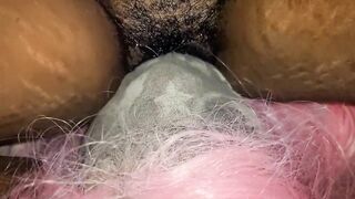 Daddy almost caught Ebony stepmom and stepdaughter Pussy Licking while coming home from work