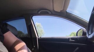 public dick flashing in car