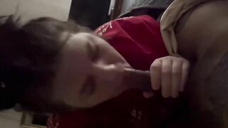 Snow bunny sucking BBC