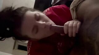 Snow bunny sucking BBC