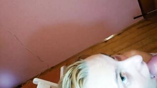 Sloppy Blowjob Cumshots In Mouth From Polish Blonde She Swallows Cum - Messy Blowjobs And Cum Swallowing Compilation