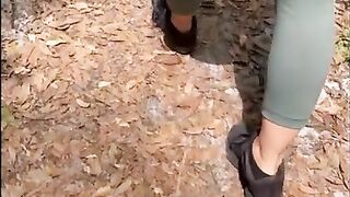 Sweaty hiking veiny feet and sexy white toes