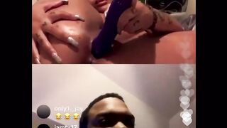 EBONY THOT PLAYS WITH HER TOYS ON RAPPER SWAG HOLLYWOOD INSTAGRAM LIVE