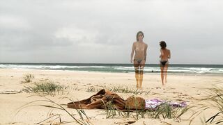 Beach Masturbation