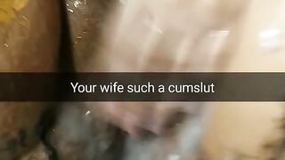 My Wife become a Cum Addicted Whore and Cumslut for Breeding [cuckold. Snapchat]