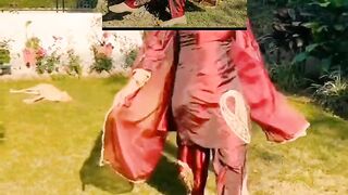 Handjob with maroon satin silky suit salwar of bhabhi (59)