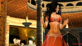 FANTASY GIRL RED BELLY DANCER