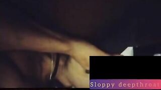 MY BESTFRIEND SLAPS  THAT BIG BLACK DICK ON MY TONGUE FAN REQUEST WATCH TIL THE END