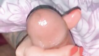 she sucked my balls while massaging my cock with oil until cum